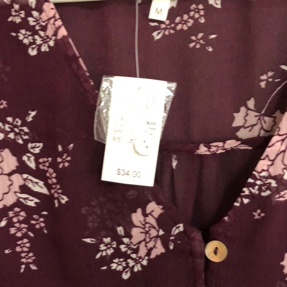 Maurices sheer button up kimono sz M. - Picture 3 of 3